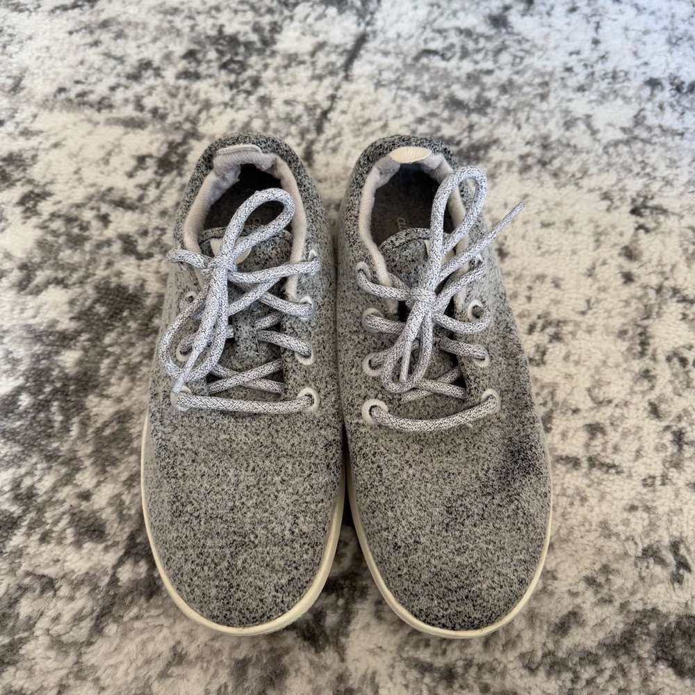 Allbirds Gray and White Sneakers